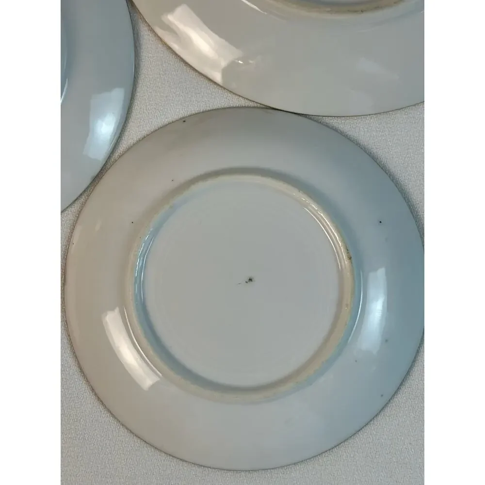Thomas Bavaria Art Nouveau 4 Piece Luncheon Set Yellow w Flowers & Gold Trim VG